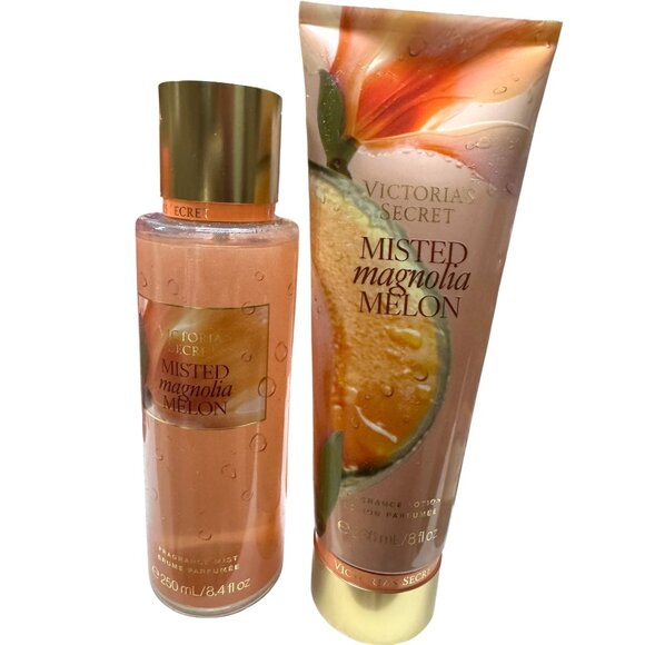 Victorias Secret Misted‎ Magnolia Melon 2 Piece Body Spray & Lotion Set N… - Picture 1 of 2